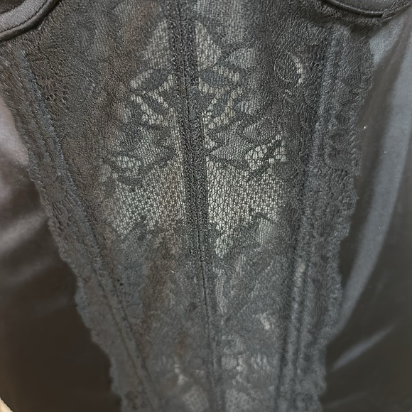 Maidenform Womens Floral Lace Strapless Push-Up Bustier, 38D, Black NWT - Picture 4 of 10